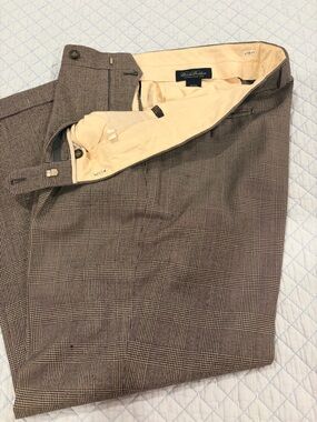 Brooks Brothers Established 1818 Plaid Dress Pants 100% Wool